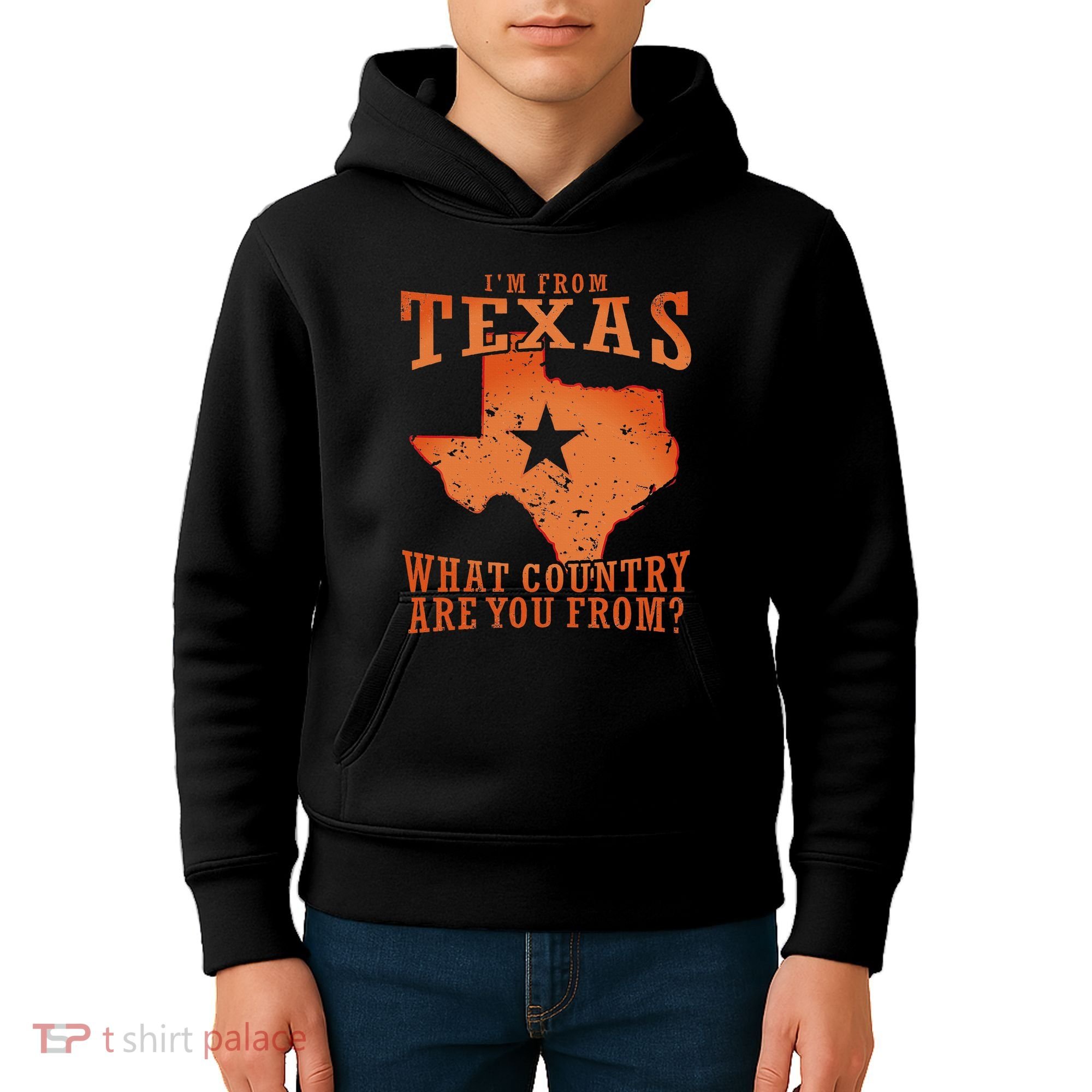 Texas Flag IM From Texas What Country Are You From Kids Hoodie