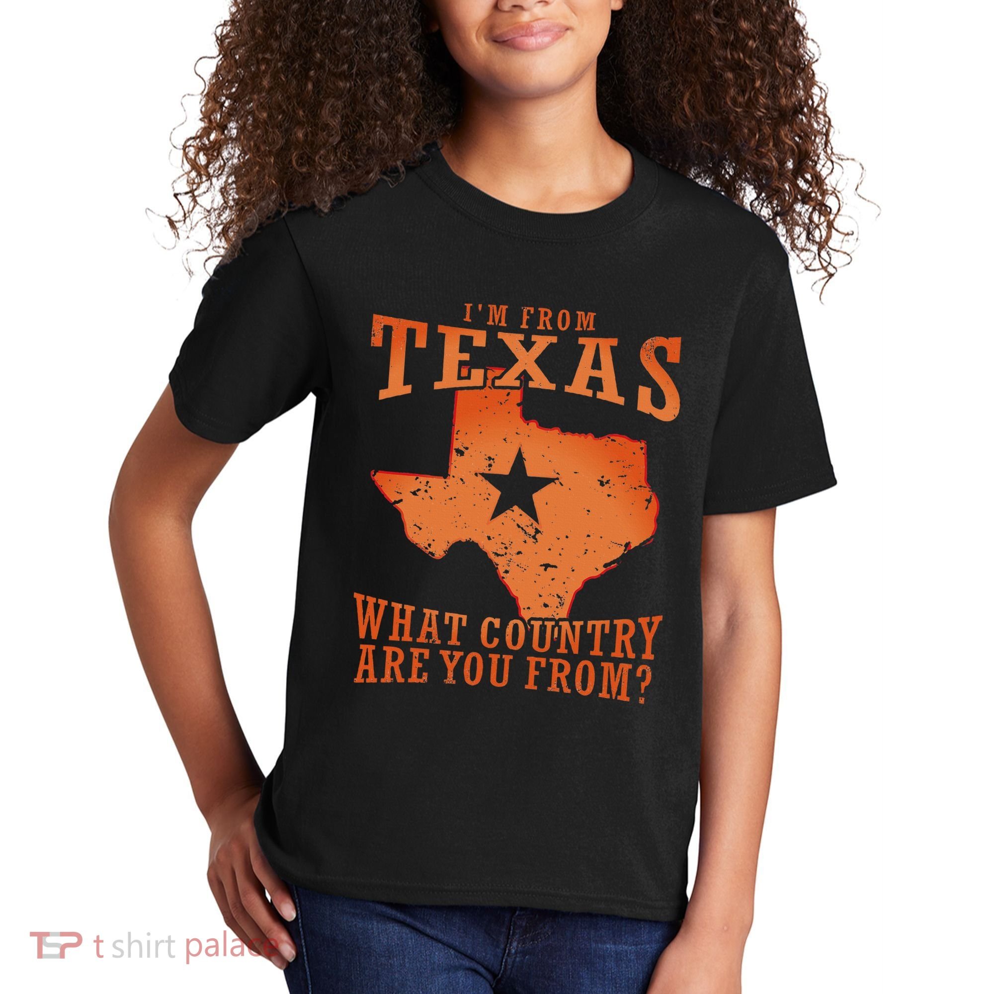 Texas Flag IM From Texas What Country Are You From Kids T-Shirt