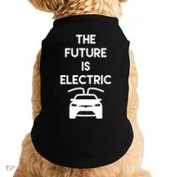 The Future Is Electric Car Doggie Tank thumb 0