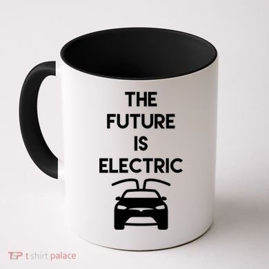 The Future Is Electric Car Coffee Mug