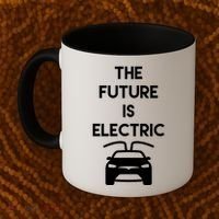 The Future Is Electric Car Coffee Mug thumb 2