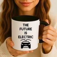 The Future Is Electric Car Coffee Mug thumb 3