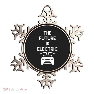 The Future Is Electric Car Ornament