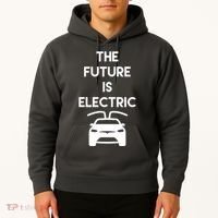 The Future Is Electric Car Hoodie thumb 2