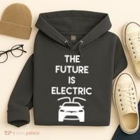 The Future Is Electric Car Hoodie thumb 4