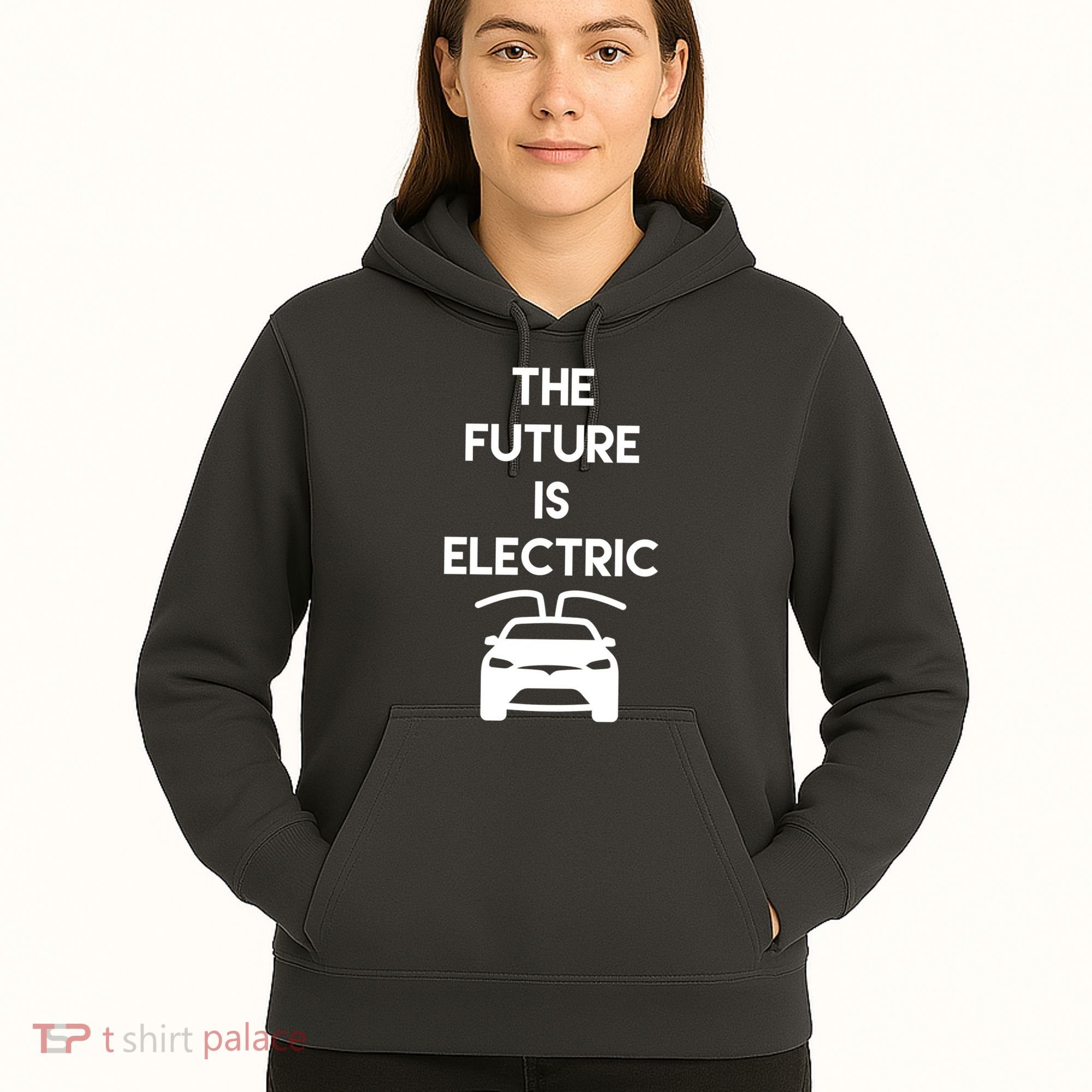The Future Is Electric Car Hoodie