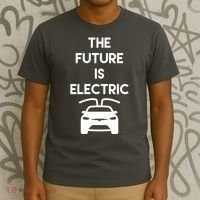The Future Is Electric Car T-Shirt thumb 3