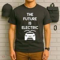 The Future Is Electric Car T-Shirt thumb 6