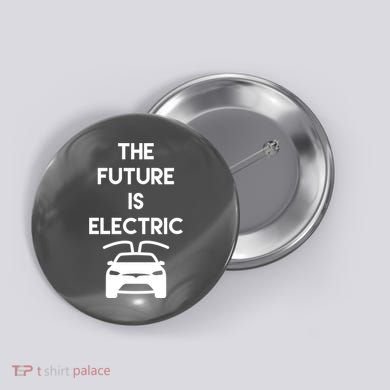 The Future Is Electric Car Button