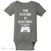 The Future Is Electric Car Baby Bodysuit thumb 0