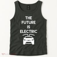 The Future Is Electric Car Tank Top thumb 2