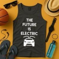 The Future Is Electric Car Tank Top thumb 4
