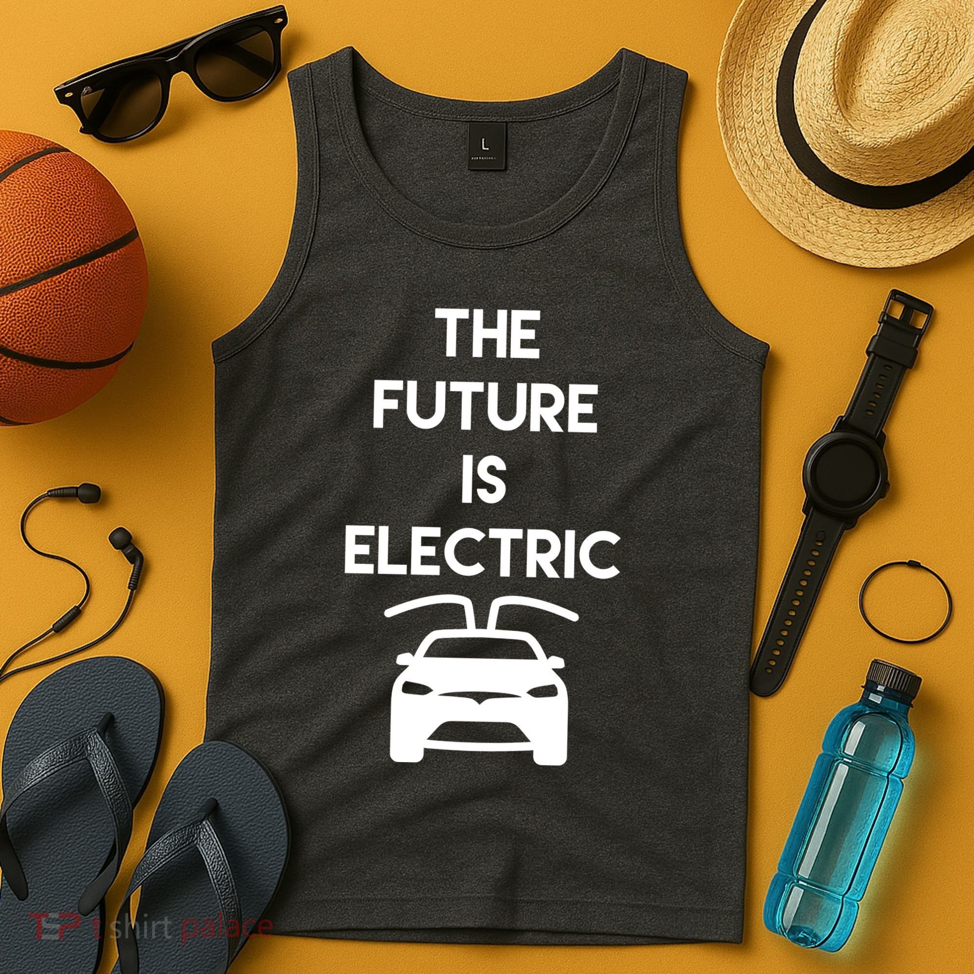The Future Is Electric Car Tank Top