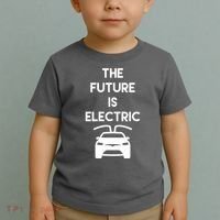The Future Is Electric Car Toddler T-Shirt thumb 2