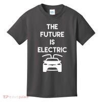 The Future Is Electric Car Kids T-Shirt thumb 0