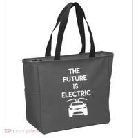 The Future Is Electric Car Tote Bag thumb 2