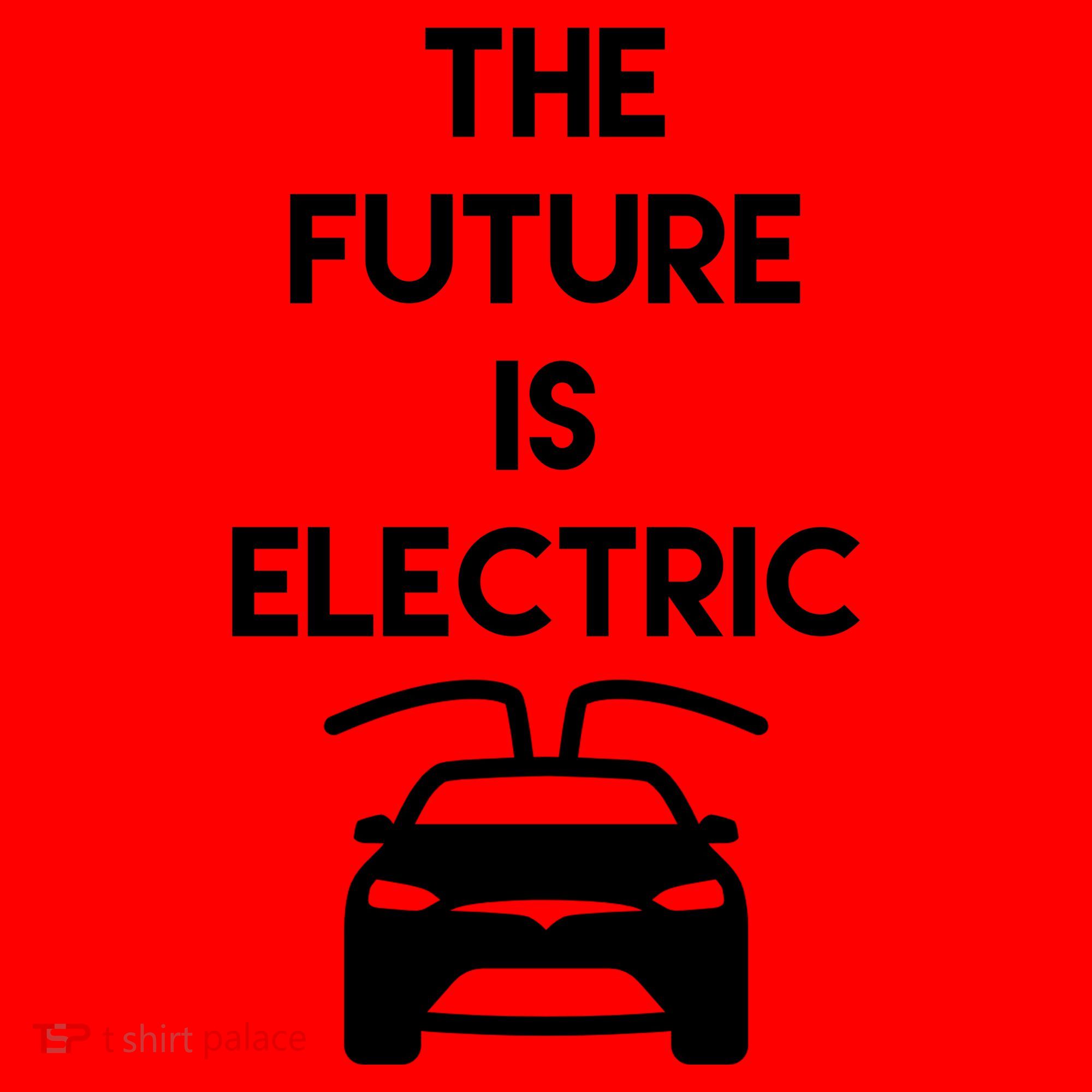The Future Is Electric Car Santa Hat