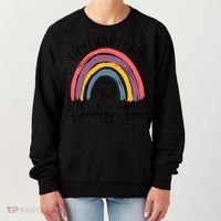 They Fight I Fight Oncology Team Boho Rainbow Women's Sweatshirt thumb 0