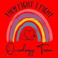 They Fight I Fight Oncology Team Boho Rainbow Santa Hat thumb 1