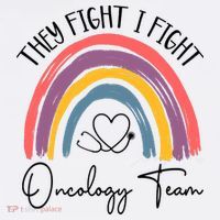 They Fight I Fight Oncology Team Boho Rainbow Women's Hoodie thumb 2