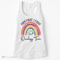 They Fight I Fight Oncology Team Boho Rainbow Women's Tank Top thumb 0