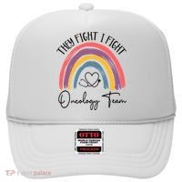 They Fight I Fight Oncology Team Boho Rainbow Hat thumb 0