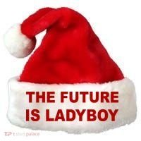 The Future Is Ladyboy Santa Hat thumb 0