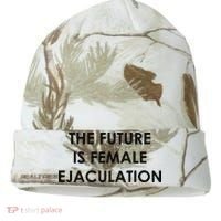 The Future Is Female Ejaculation Kati Licensed 12" Camo Cuffed Beanie thumb 0