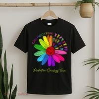 They Fight I Fight. Oncology Team. Radiation Oncology Nurse T-Shirt thumb 2