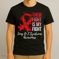 Their Fight Is My Fight Long Qt Syndrome Awareness T-Shirt thumb 3