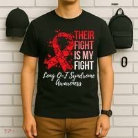 Their Fight Is My Fight Long Qt Syndrome Awareness T-Shirt thumb 6