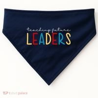 Teaching Future Leaders Gift For Teacher USA-Made Doggie Bandana thumb 0
