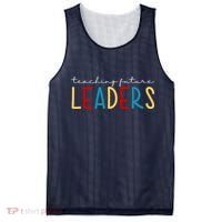 Teaching Future Leaders Gift For Teacher Mesh Reversible Basketball Jersey Tank thumb 0