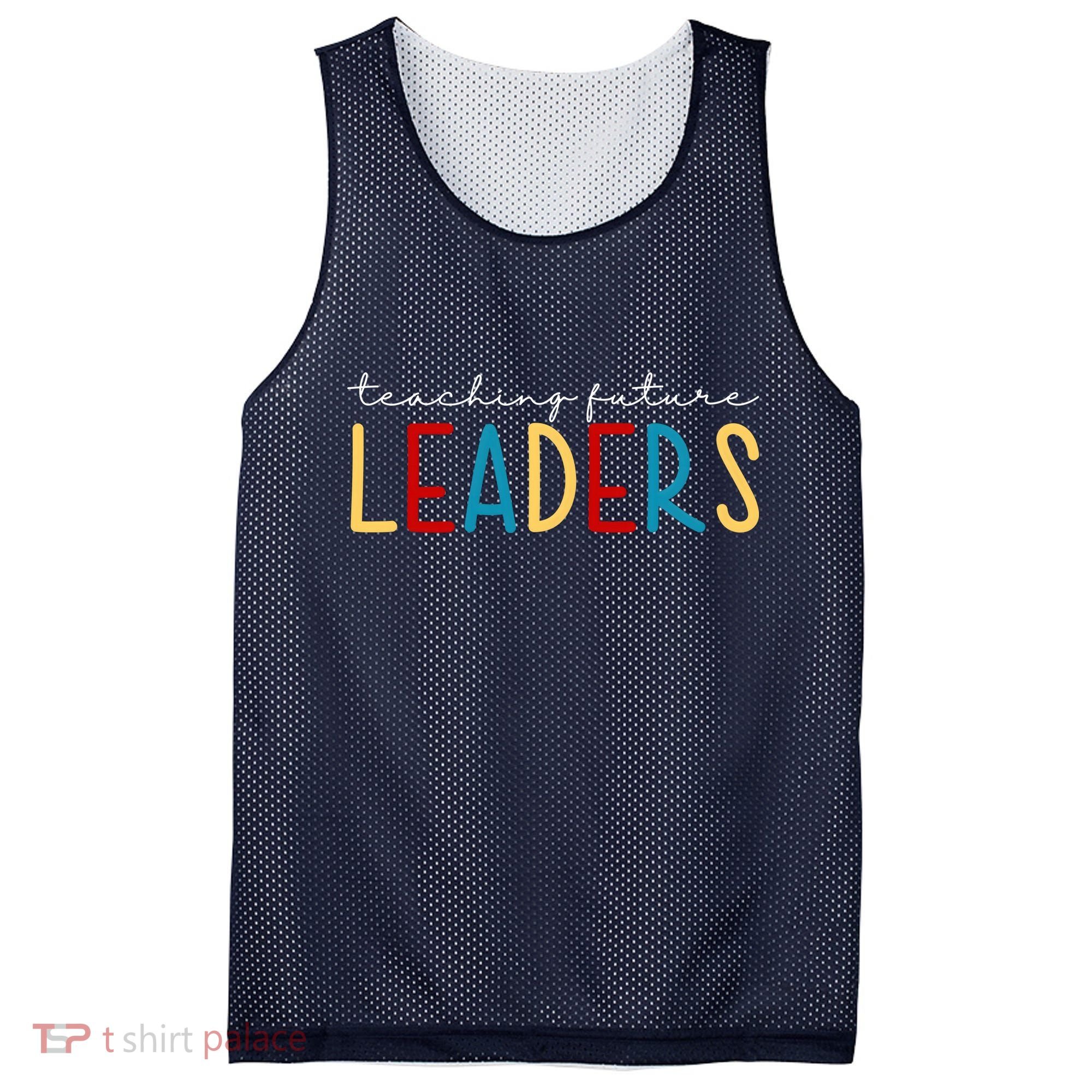 Teaching Future Leaders Gift For Teacher Mesh Reversible Basketball Jersey Tank