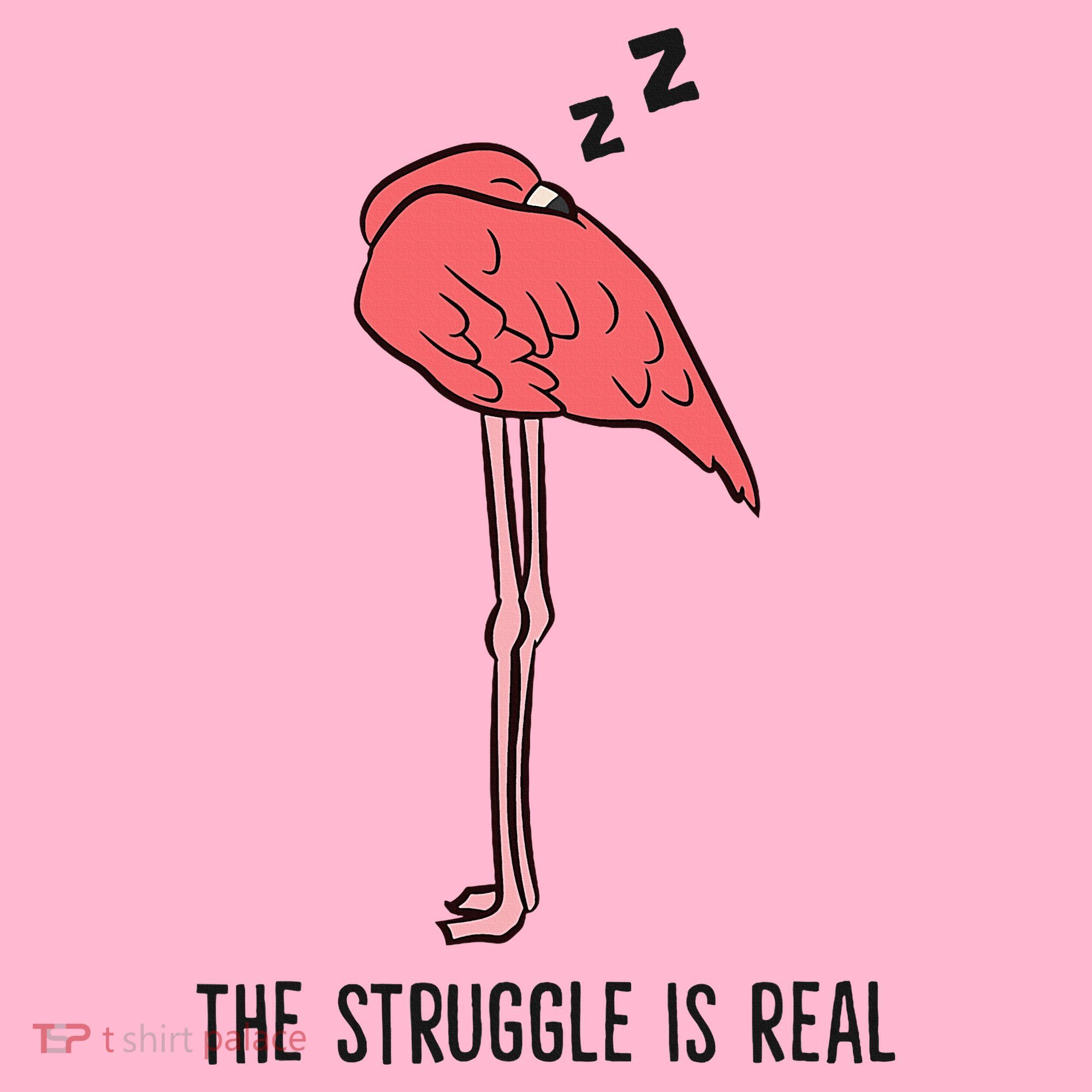 Tired Flamingo Lazy Flamingo The Struggle Is Real Coaster