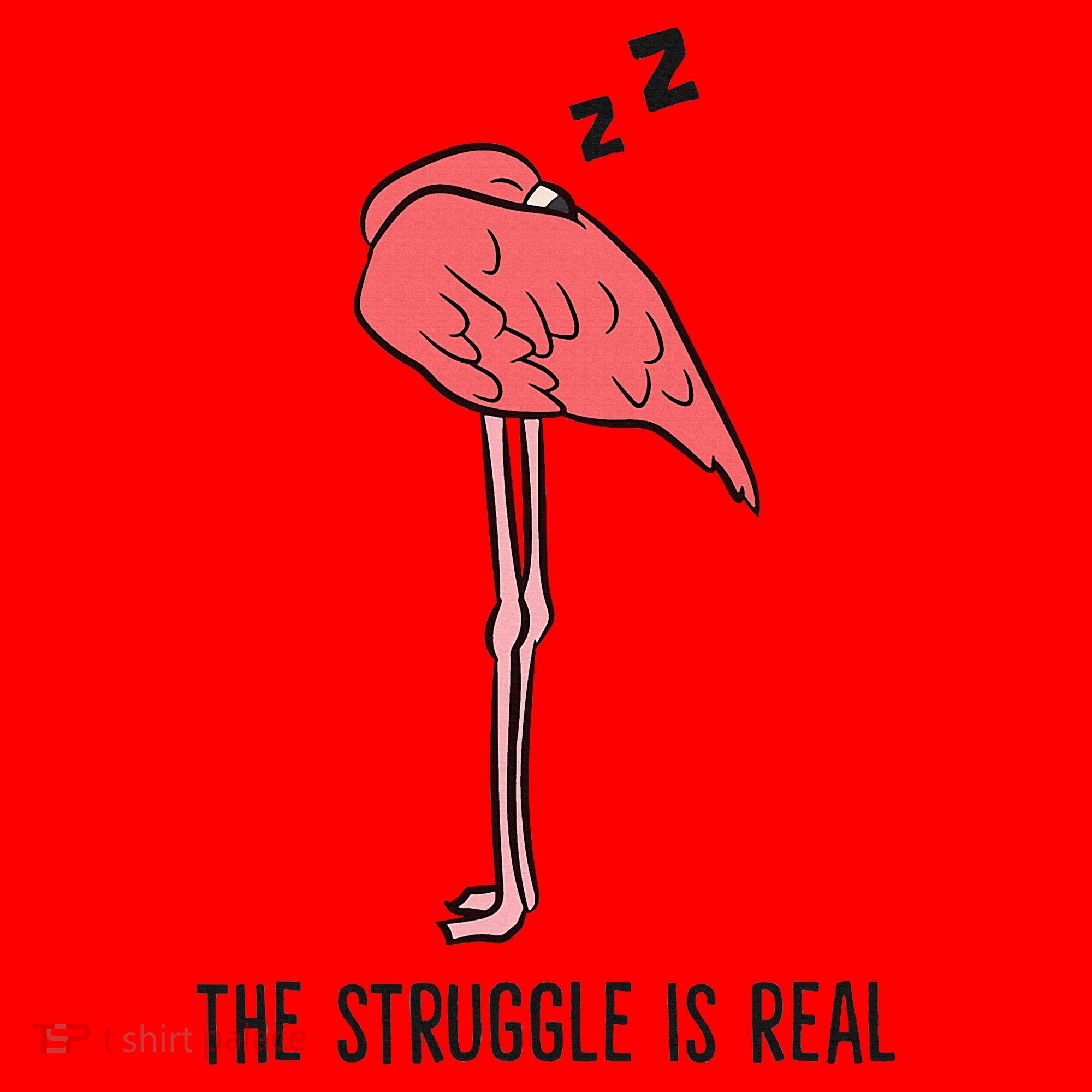 Tired Flamingo Lazy Flamingo The Struggle Is Real Santa Hat