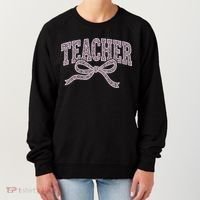 Teacher Floral Lace Coquette Teaching Teach Loves Inspire Women's Sweatshirt thumb 0
