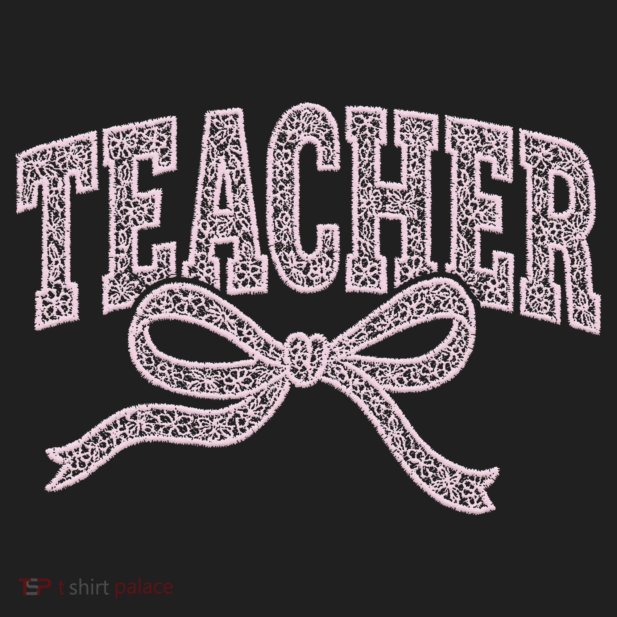 Teacher Floral Lace Coquette Teaching Teach Loves Inspire Women's Sweatshirt