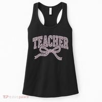 Teacher Floral Lace Coquette Teaching Teach Loves Inspire Women's Tank Top thumb 0
