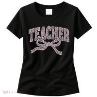 Teacher Floral Lace Coquette Teaching Teach Loves Inspire Women's T-Shirt thumb 0