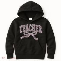 Teacher Floral Lace Coquette Teaching Teach Loves Inspire Kids Hoodie thumb 0