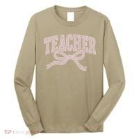 Teacher Floral Lace Coquette Teaching Teach Loves Inspire Long Sleeve Shirt thumb 0