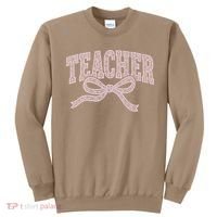 Teacher Floral Lace Coquette Teaching Teach Loves Inspire Sweatshirt thumb 0