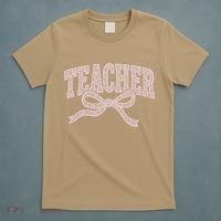 Teacher Floral Lace Coquette Teaching Teach Loves Inspire T-Shirt thumb 5