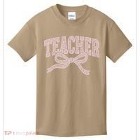 Teacher Floral Lace Coquette Teaching Teach Loves Inspire Kids T-Shirt thumb 0