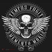 Tempus Fugit Memento Mori Latin Phrase Backpack thumb 2