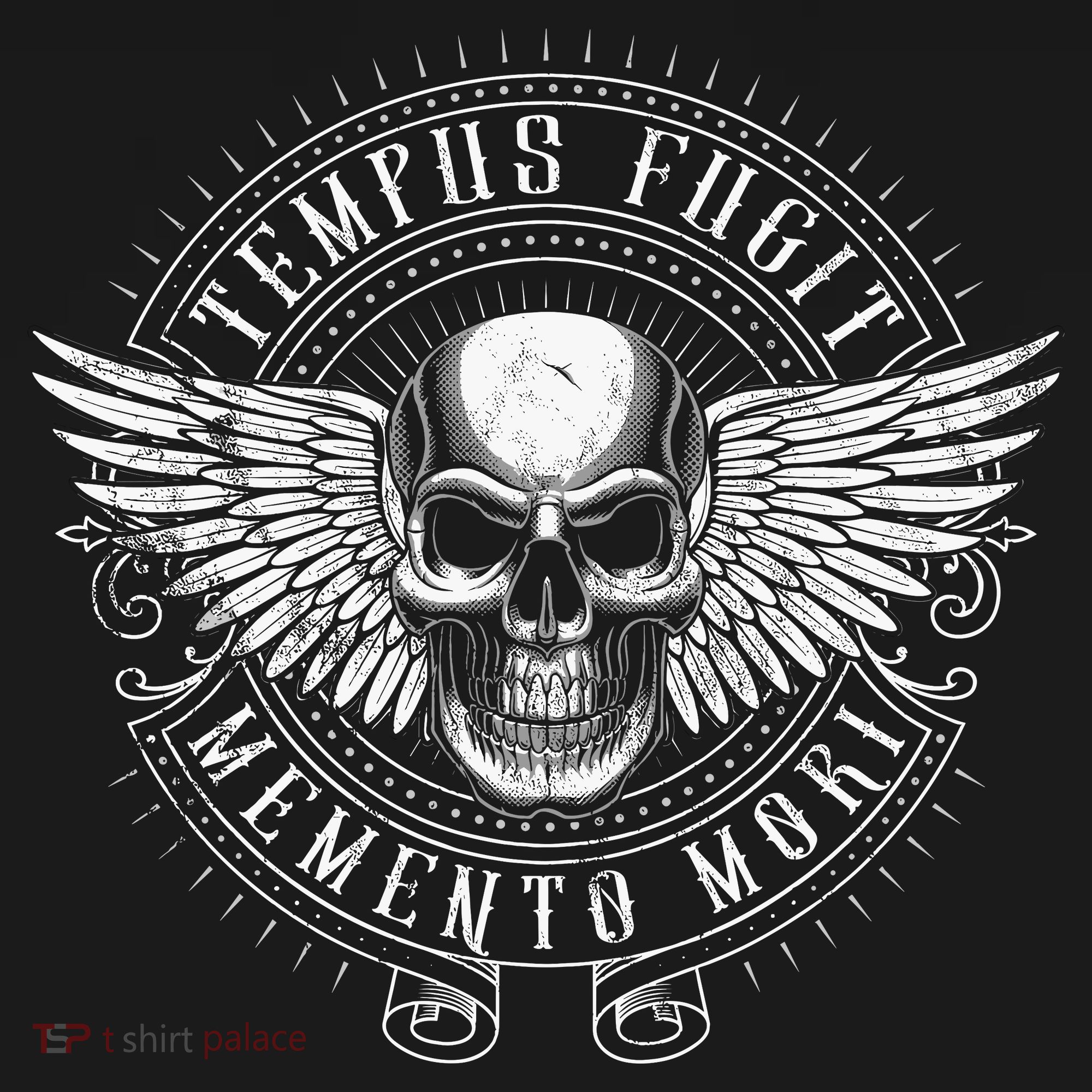Tempus Fugit Memento Mori Latin Phrase Backpack