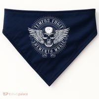 Tempus Fugit Memento Mori Latin Phrase USA-Made Doggie Bandana thumb 0