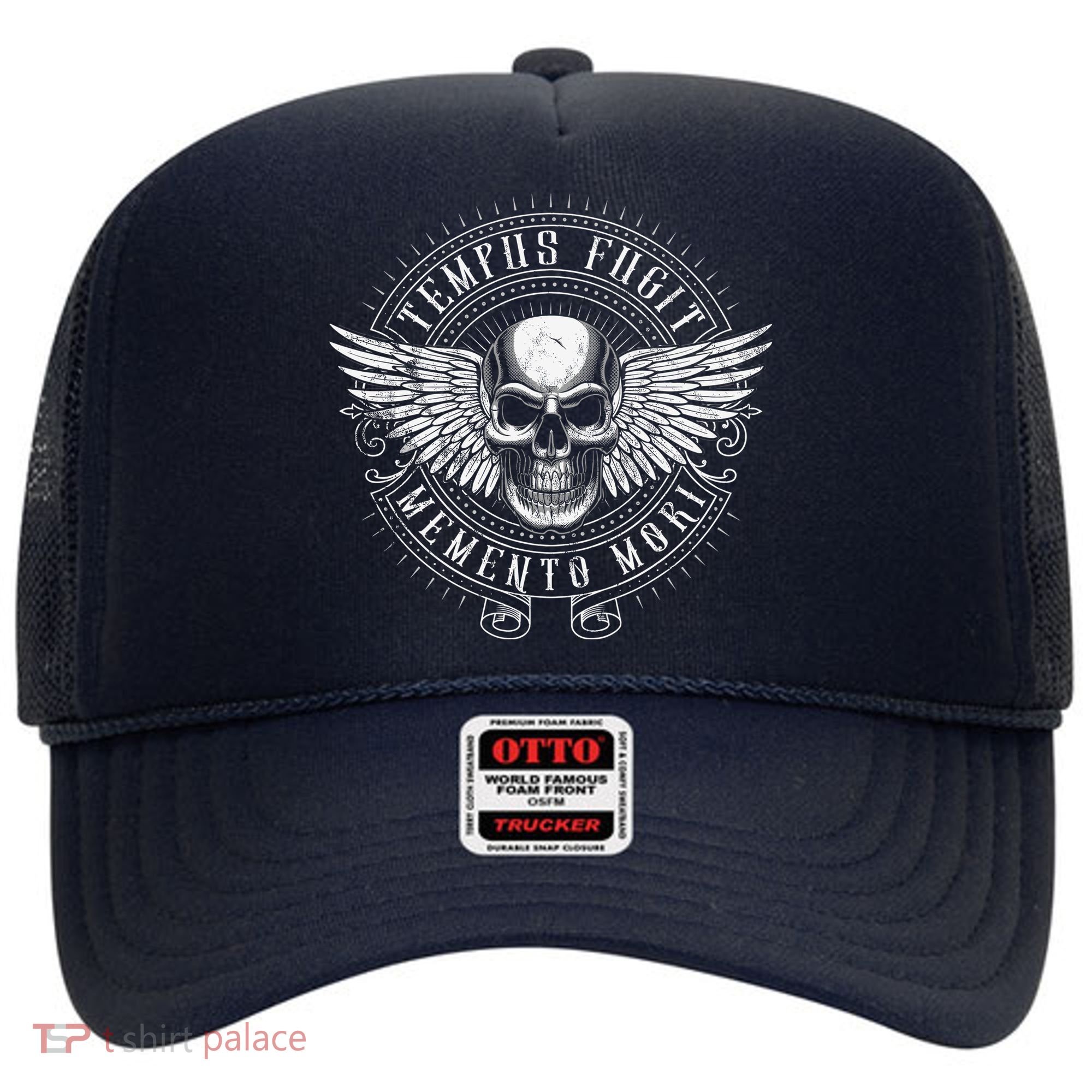 Tempus Fugit Memento Mori Latin Phrase Hat