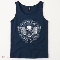 Tempus Fugit Memento Mori Latin Phrase Tank Top thumb 2